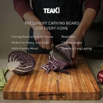 Teakhaus XL Cutting Board - Elegant & Eco-friendly