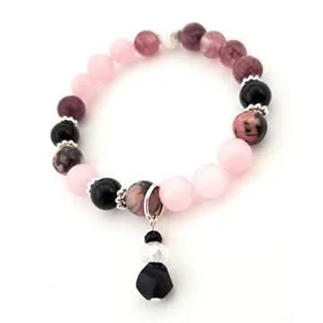 Healing Stone Crystal Bead Bracelet To Bring Grief and Loss Support