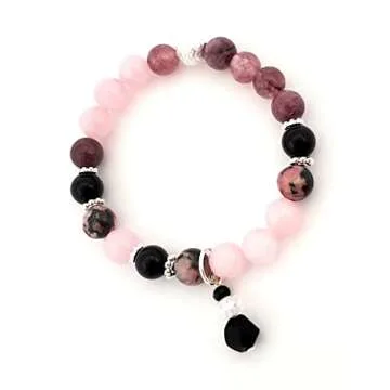 Healing Stone Crystal Bead Bracelet To Bring Grief and Loss Support