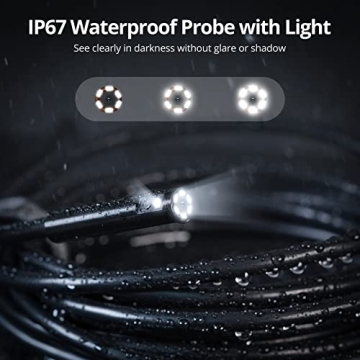 DEPSTECH Dual Lens 1080P HD Borescope with Light