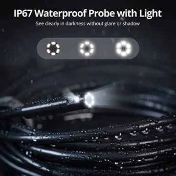 DEPSTECH Dual Lens 1080P HD Borescope with Light