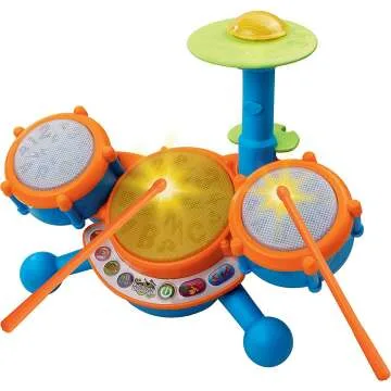 VTech KidiBeats Kids Drum Set in Orange