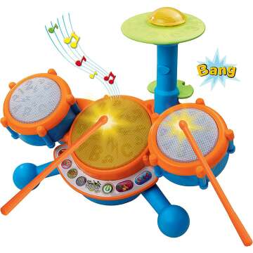 VTech KidiBeats Kids Drum Set in Orange
