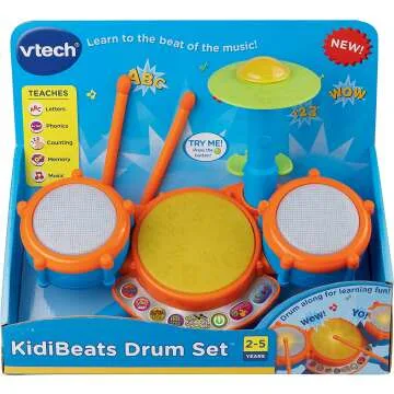 VTech KidiBeats Kids Drum Set in Orange