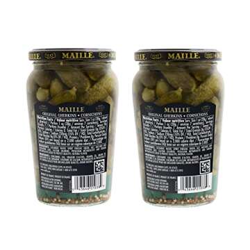 Maille Pickles Cornichons Original for Snacking Delight