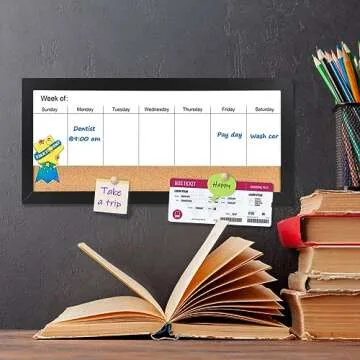 Umtiti Magnetic Weekly Dry Erase Board for Home Office