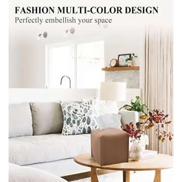 Stylish Livelab PU Leather Tissue Box Cover - Modern Decor