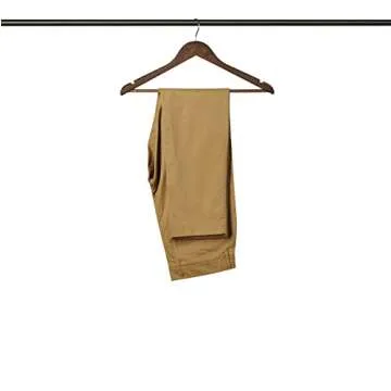 Solid Wooden Suit Hangers - Set of 30 Non Slip Bar