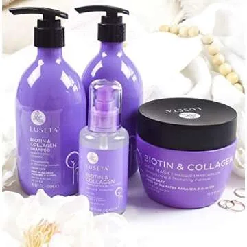 Luseta Biotin & Collagen Hair Growth Set: Ultimate Care for Thinning Hair