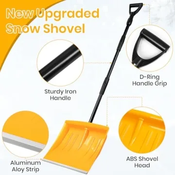 Lightweight Telescopic Snow Shovel for Easy Snow Removal