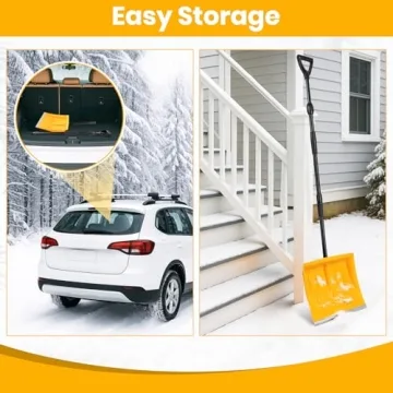 Lightweight Telescopic Snow Shovel for Easy Snow Removal