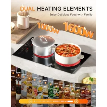 Gleedelish 2 Burner Electric Cooktop for Easy Meal Prep