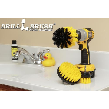 Drill Brush Attachment - Bathroom Surfaces Tub, Shower, Tile and Grout All Purpose Power Scrubber Cleaning Kit –Grout Drill Brush Set – Drill Brushes by Drill Brush Power Scrubber by Useful Products