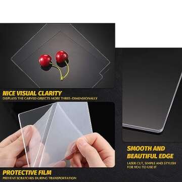 Craftbay Customizable Mini Acrylic Name ID Plate for Stanley 40 OZ Tumbler Personalized Name Plate N...