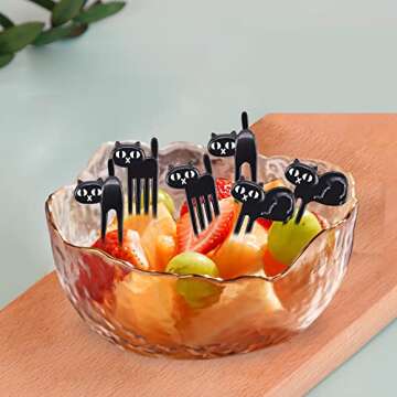 UOUYOO 36 Pcs Animal Food Picks for Kids, Cute Cartoon Animal Fruit Food Toothpicks,Reusable Lunch Picks for Kids Bento, Lunch Bento Box Picks for Toddler,kids lunch accessories