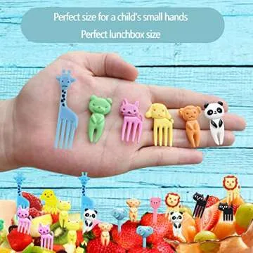 UOUYOO 36 Pcs Animal Food Picks - Fun Kids Lunch Accessories