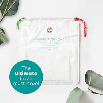 Medi Grade Absorbent Vomit Bags Disposable for Adults and Kids, 22pcs - Travel Essentials Leakproof ...