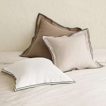 MIULEE Linen Throw Pillow Covers for Stylish Home Decor