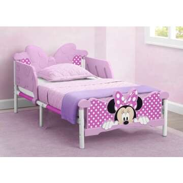 Delta Children Minnie Mouse 3D Toddler Bed, Pink