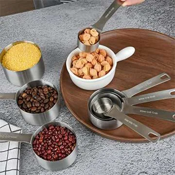 Smithcraft Measuring Cup Set - 9 Stainless Steel Cups