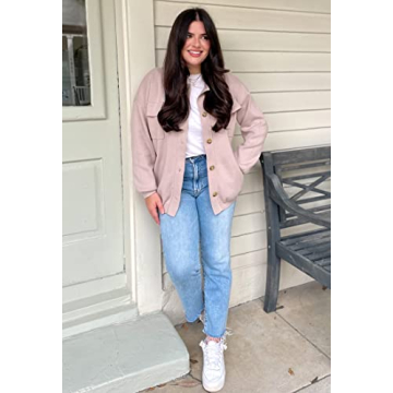 Stylish Women's Knitted Sweater Jacket with 4 Pockets