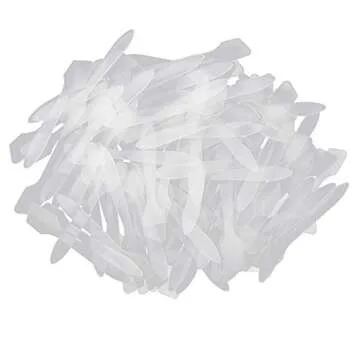 Honbay 100PCS Frosted Tip Cosmetic Spatula for Makeup