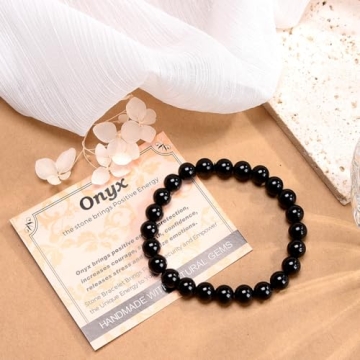 Shop Massive Beads Black Onyx - Handmade Energy Bracelet