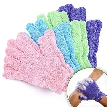 Exfoliating Gloves for Men and Women | Spa-Quality Exfoliation Mitts to Remove Dead Skin & Bumps | T...