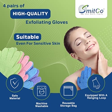 Exfoliating Gloves for Spa Quality Skin Care
