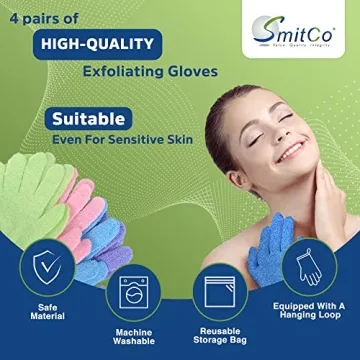 Exfoliating Gloves for Spa Quality Skin Care