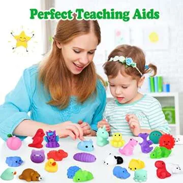 80PCS Mochi Squishy Toys for Fun & Stress Relief