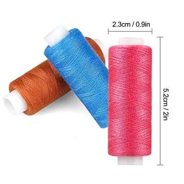 CiaraQ Sewing Threads Kits, 30 Colors Polyester 250 Yards Per Spools for Hand Sewing & Embroidery