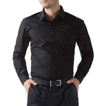 PJ PAUL JONES Men's Designer Slim Fit Dress Shirt - Timeless Elegance