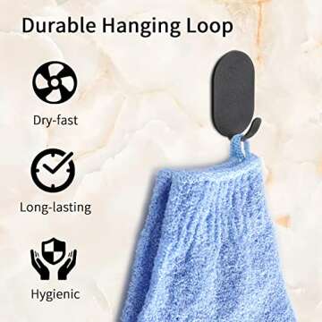 Alotpower 24 Pieces Exfoliating Bath Gloves, Made of 100% Nylon,12 Colors Double Sided Exfoliating G...