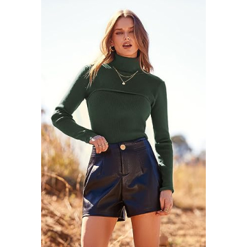 PRETTYGARDEN Women's Fall Turtleneck Sweater Soft & Stylish