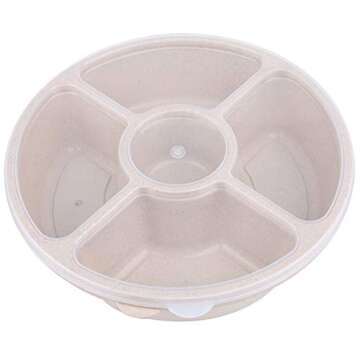 Yesland 4 Pack Serving Trays - Elegant & Versatile Food Storage