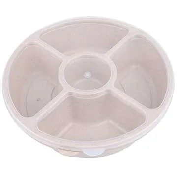 Yesland 4 Pack Serving Trays - Elegant & Versatile Food Storage