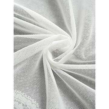 Avanova Women's Scoop Neck Sheer Mesh Lace Top