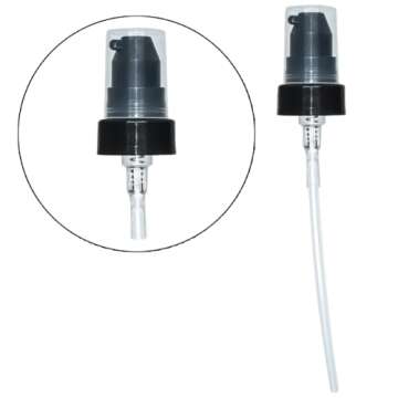 Pack of 24 Amber Glass Bottles with Black Pump - Stylish Storage