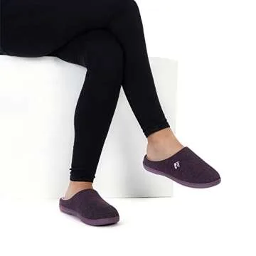 RockDove Women's Eggplant Memory Foam Slippers