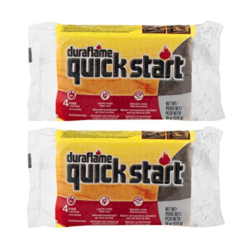Duraflame Quick Start Fire Lighters - 2 Packs of 4 for Easy, Clean Fires