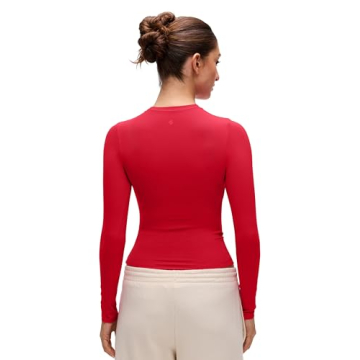 CRZ YOGA Softembrace Crewneck Long Sleeve Shirts for Women - Casual Going Out Tops Soft Basic Fitted...