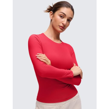 CRZ YOGA Softembrace Long Sleeve Casual Tops for Women