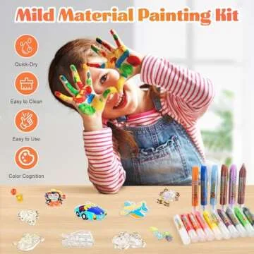 SVECKE Suncatcher Painting for Kids, Create Your Colorful Suncatchers, Acrylic Suncatcher Window Painting Kit, Window Art for Kids Ages 6, 7, 8, 9