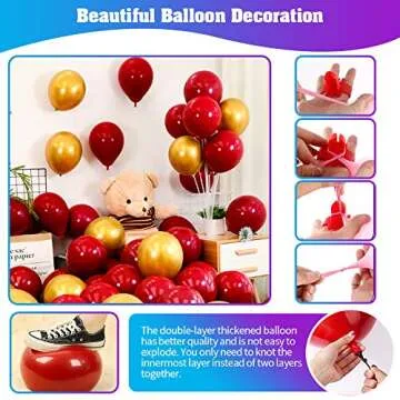 Love Balloons Kit & Rose Petals for Romantic Decor