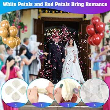 Love Balloons Kit & Rose Petals for Romantic Decor