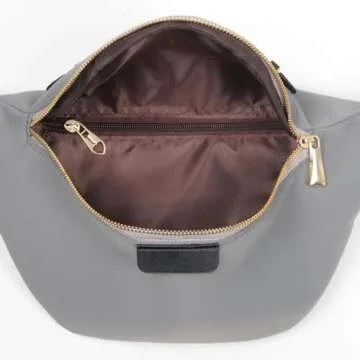 Gray Plus Size Fanny Pack for Men and Women