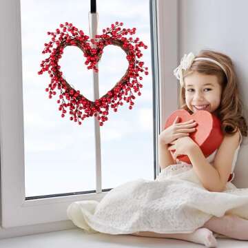 Eternity Sky Valentine Wreath with Lights & Hanger