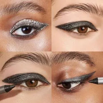 Wonderskin 1440 Longwear Blue Glitter Waterproof Eyeliner Pencil - Sharpenable Eyeliner Pencil and S...