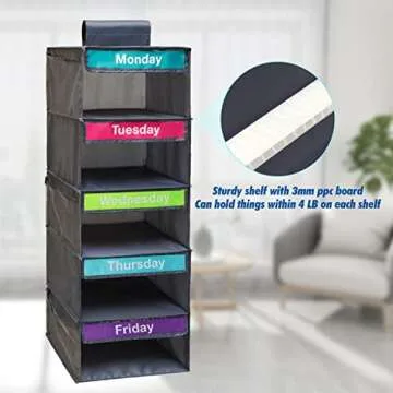 DoveeDosa Kids Weekly Clothes Organizer - Stylish Daily Solution